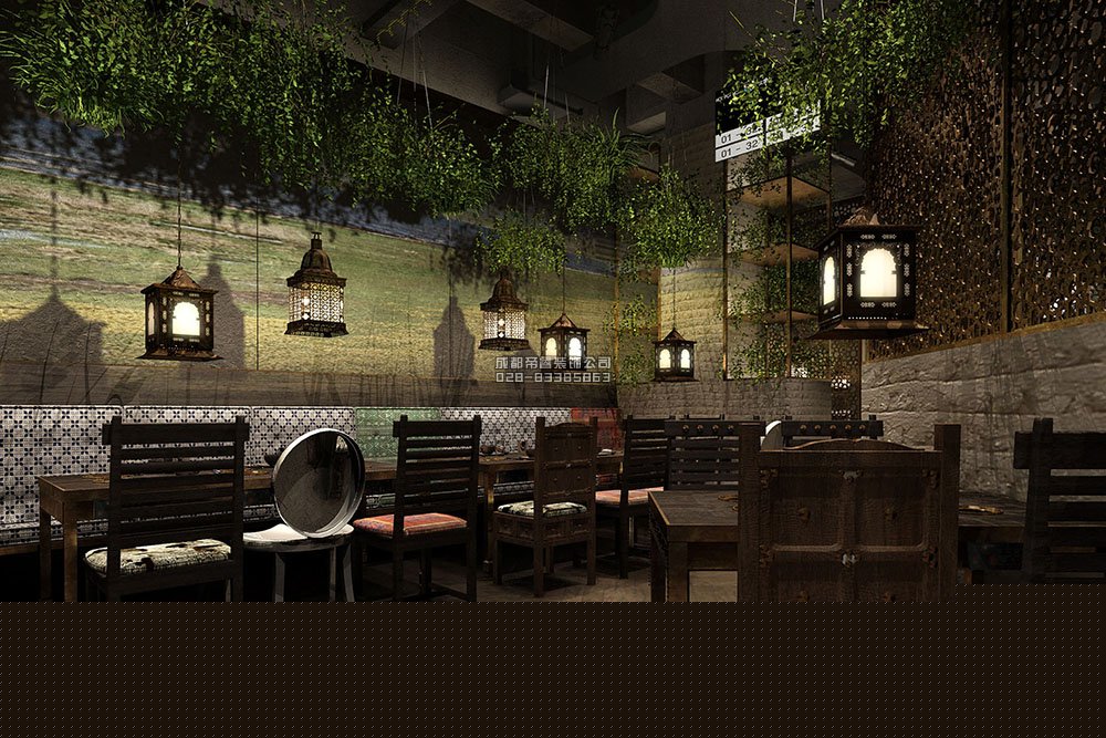 1000平創意火鍋店裝修概念設計