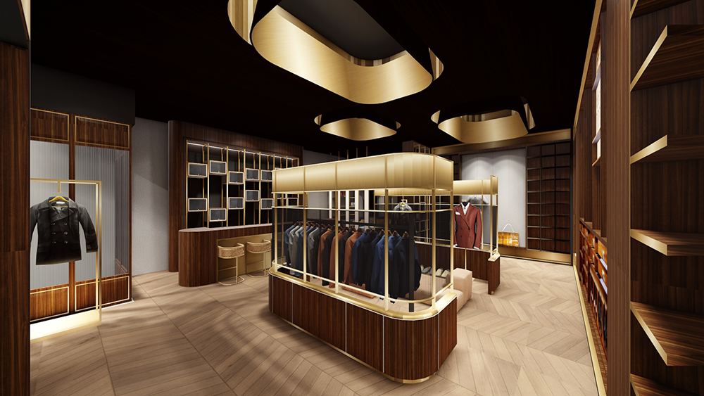 男士西裝實(shí)體店裝修設(shè)計(jì)