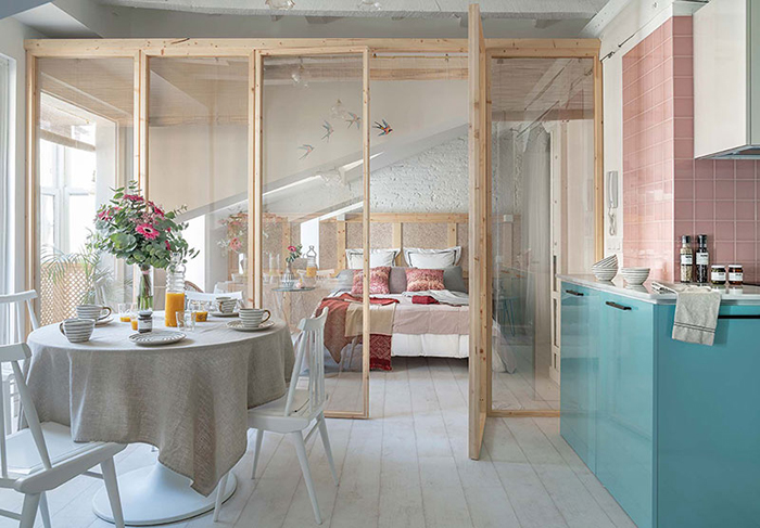 50平loft公寓小戶型空間設(shè)計效果圖